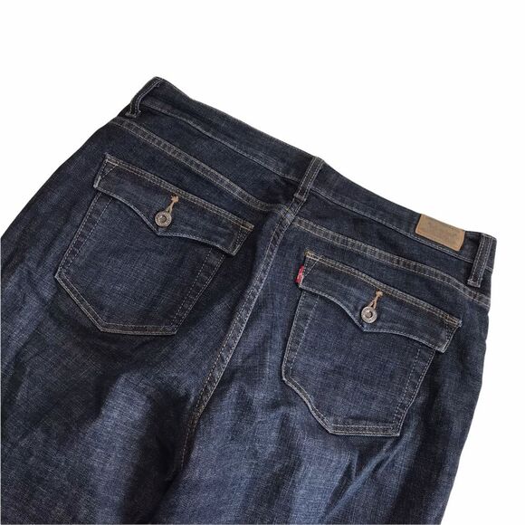 Levi’s Perfectly Slimming Boot Cut 512 Blue Jeans Flap Pockets 14P - Picture 5 of 14